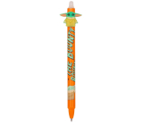 Colorino Mandalorian gummierter Stift - Baby Yoda orange, blaue Mine 0,5 mm