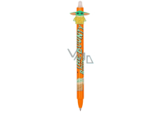 Colorino Mandalorian gummierter Stift - Baby Yoda orange, blaue Mine 0,5 mm