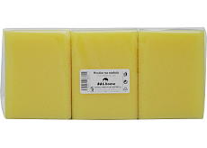 BALhome Schwämme für Geschirr gelb geformt 3 Stück