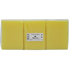 BALhome Schwämme für Geschirr gelb geformt 3 Stück