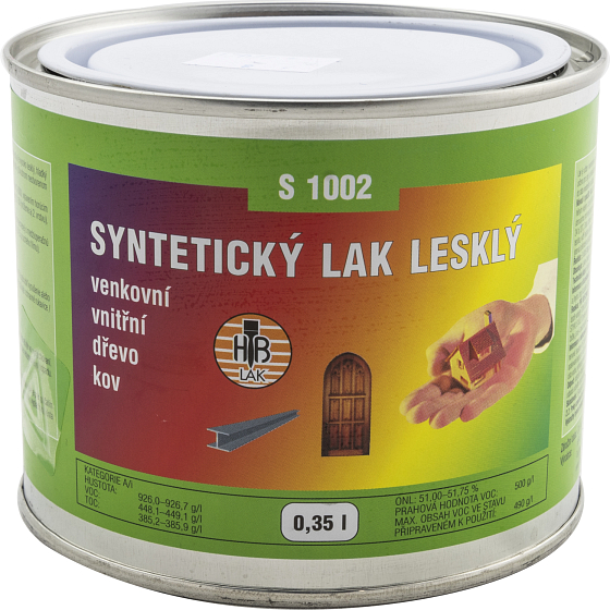HB-Lak S1002 Glanz, transparenter universeller synthetischer Lack, glänzend, 350 ml