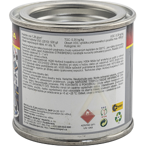 Biopol Paints Silikon-Silberfarbe, feuerfest bis 500 °C, 80 g