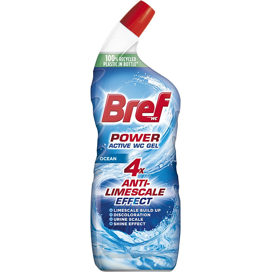 Bref WC Gel Power Aktiv Gel Ocean mit Frischer, 750 ml
