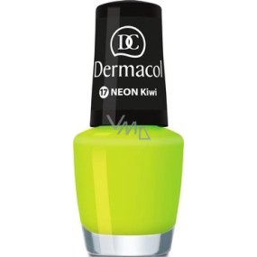 Dermacol Neon Polish Neon Nagellack 17 Neon Kiwi 5 ml