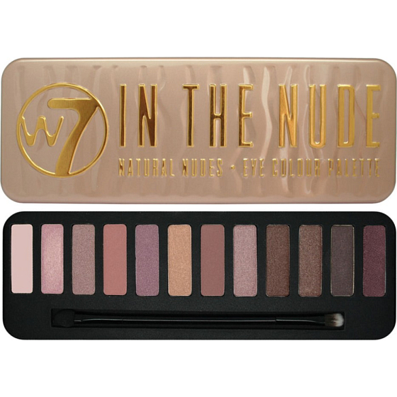 W7 In der Palette "Nude Eye Color Palette" mit 12 Lidschatten