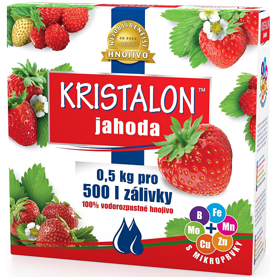 Agro Kristalon Erdbeere wasserlöslicher Universaldünger 0,5 kg für 250 l Gießwasser