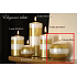Lima Elegance Weiße Kerze Goldkugel 80mm 1 Stück