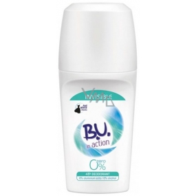 BU In Aktion Unsichtbar 48h Null 0% Ball Antitranspirant Deodorant Roll-On für Frauen 50 ml