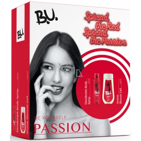 BU Passion Deodorant Spray für Frauen 150 ml + Duschgel 250 ml, Kosmetikset