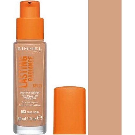 Rimmel London Lasting Radiance Makeup 103 Echte Elfenbein 30 ml