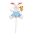 Hase aus Filzvertiefung 8 cm + Spieße blau