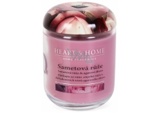 Heart & Home Velvet Rose Soja-Duftkerze Medium brennt bis zu 30 Stunden 115 g