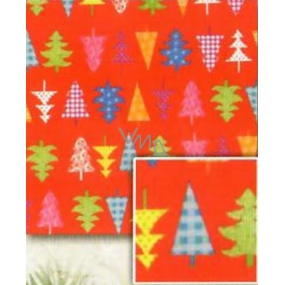 Nekupto Geschenkpapier 70 x 200 cm Weihnachten Rot gefärbte Bäume 1 Rolle BVC 2015