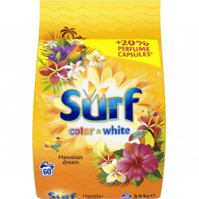 Surf Color & White Hawaiian Dream Waschpulver für farbige und weiße Wäsche 60 Dosen von 3,9 kg