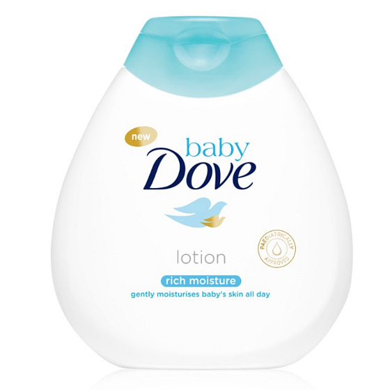 Dove Baby Rich Moisture beruhigende Körperlotion für Kinder 200 ml
