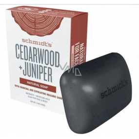 Schmidt's Zedernholz + Wacholder natürliches festes Feuchtigkeits-Toilettenseife, ohne Parabene, Phthalate und künstliche Aromen 142 g