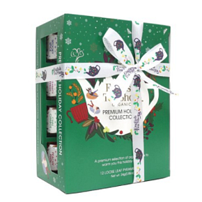 English Tea Shop Bio Green Christmas 12 Stück lose Teepyramiden, 4 Geschmacksrichtungen, 24 g Geschenkset