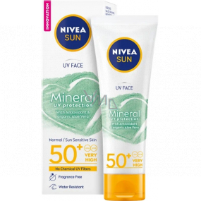 Nivea Sun Mineral UV-Schutz von 50+ Sonnenschutzmitteln mit Mineralfiltern 50 ml