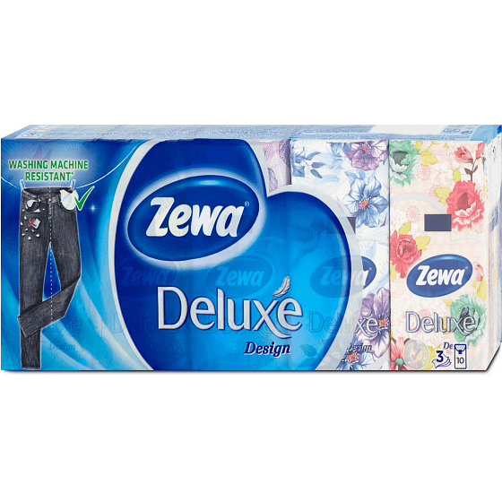 Zewa Deluxe Design Taschentücher 10 x 10 Stück