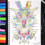 Posca Universal Acrylmarker Set 0,9 - 1,3 mm Schwarz, Weiß, Gold, Silber 4 Stück PC-3M