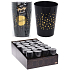 Emocio Trinkgläser schwarz 75 x 95 mm, 4 x 300 ml