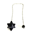 Goldstein Merkaba Pendel, Naturstein-Anhänger, Stein des Ehrgeizes