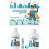 Regina Superheld Duschgel 250 ml + Schaumbad 300 ml + Lippenbalsam + Springball, Kosmetikset für Kinder