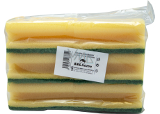 BALhome Schwämme für Geschirr, geformt, gelb, 5+1 Stück