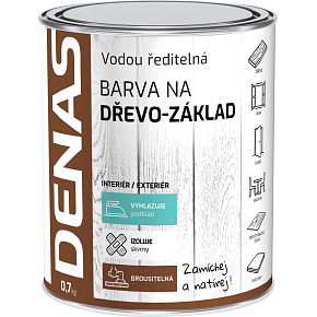 DENAS NA DŘEVO–ZÁKLAD Grundierung für Holz, weiß, 0,7 kg