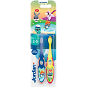 Jordan Step by Step Kinderzahnbürste, im Alter von 3-5 Jahren, 2 Stück