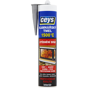 Ceys Kaminermörtel 1500 °C, schwarz, 310 ml