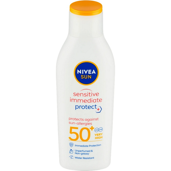 Nivea Sun Sensitive Immediate Protect Sonnenmilch OF50+, 200 ml