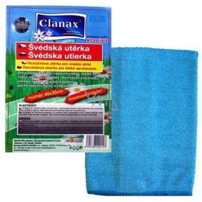 Clanax schwedisches Mikrofasertuch 40 cm x 35 cm 310 g 1 Stück