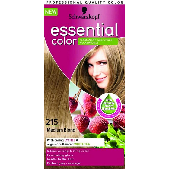 Schwarzkopf Essential Color lang anhaltende Haarfarbe 215 Mittelblond