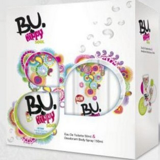 BU Hippy Soul Eau de Toilette 50 ml + Deodorant Spray 150 ml, Geschenkset für Frauen