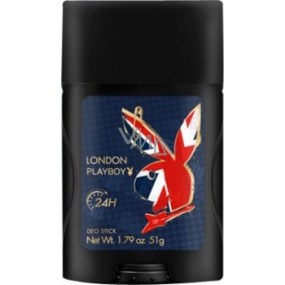 Playboy London Antitranspirant Deodorant Stick für Männer 51 g