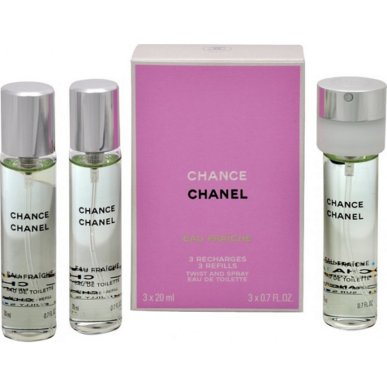 Chanel Chance Eau Fraiche Eau de Toilette Nachfüllpackung für Damen 3 x 20 ml