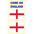 Arch Tattoo Aufkleber auf Gesicht und Körper England Flagge 3 Motiv