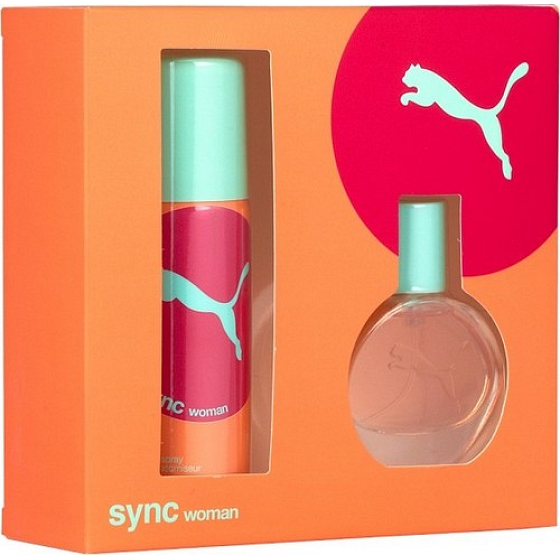 Puma Sync Frau Eau de Toilette 20 ml + Deodorant Spray 50 ml, Geschenkset
