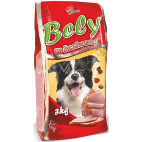 Akina Bely mit Schinkengeschmack komplettes Hundefutter 3 kg