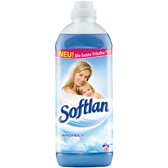 Softlan Windfrisch Weichspüler mit dem Duft frischer Brise 28 Portionen 1 l