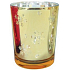Glaskerzenhalter mit Flocken Gold 7 cm