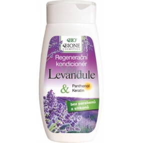 Bione Cosmetics Lavendel & Panthenol regenerierende Spülung für alle Haartypen 260 ml