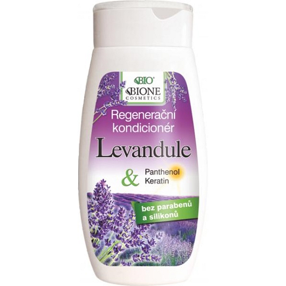 Bione Cosmetics Lavendel & Panthenol regenerierende Spülung für alle Haartypen 260 ml