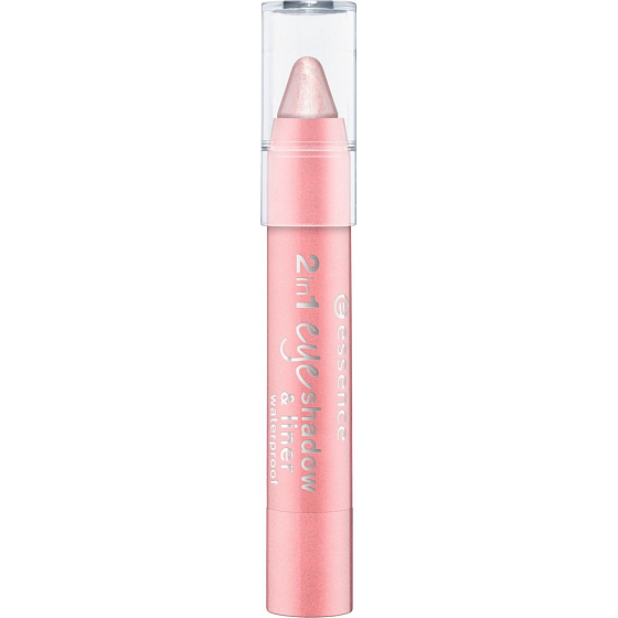 Essence 2in1 Eyeshadow & Liner wasserdichte Lidschatten und Linien 07 Rosy Happiness 3,5 g
