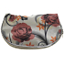 Etue Beige mit braunen Blüten 13 x 10 x 1,5 cm 70100