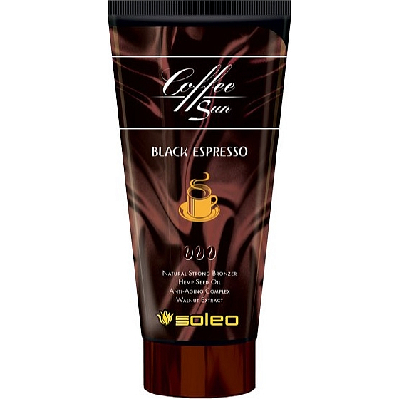 Soleo Coffee Sun Black Espresso Natürliche starke Bronzer Solarium Tube 150 ml