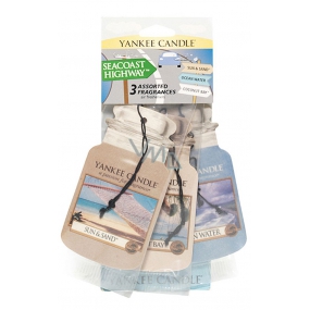 Yankee Candle Seacoast Highway - Mischung aus Sunbeams Classic Car Tag-Papierset 12 gx 3 Stück