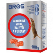 Bros Paraffinblöcke gegen Mäuse und Ratten 100 g