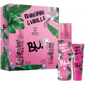 BU Frangipani & Vanilla Körperspray für Frauen 200 ml + Körperlotion 50 ml, Kosmetikset